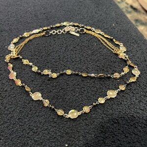 Chic Gold and Black Women's Necklace